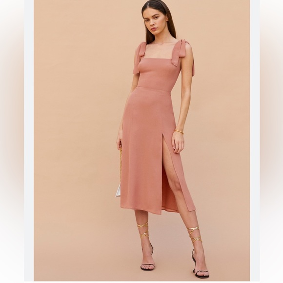 Fame and Partners Dresses & Skirts - Fame and partners pink midi dress us8